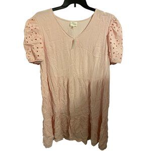 Ava & James Women's Light Pink Mini Dress XL